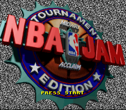 NBA Jam - Tournament Edition Roster Mod Title Screen